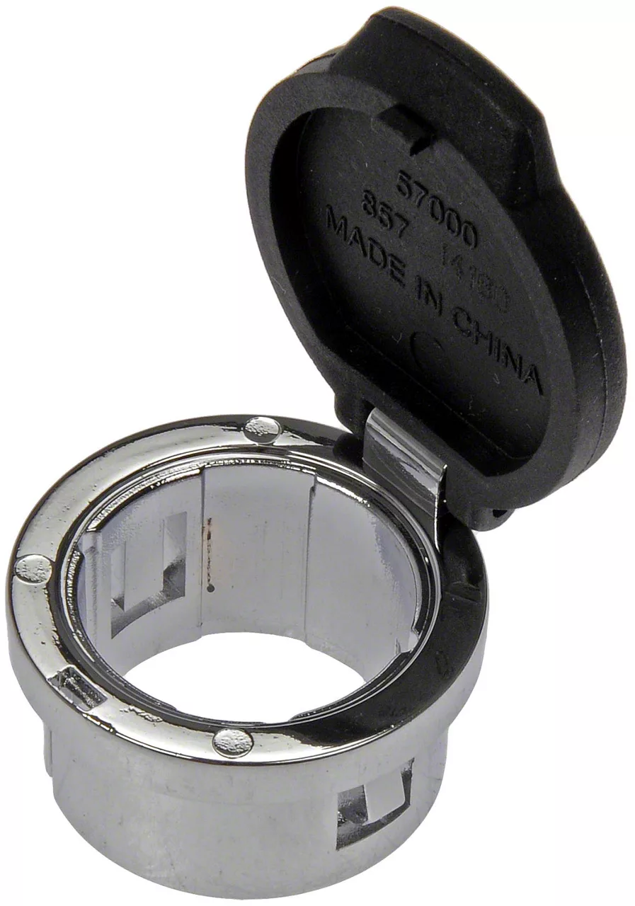Cigarette Lighter Plug Retainer; Chrome (07-14 Silverado 1500)