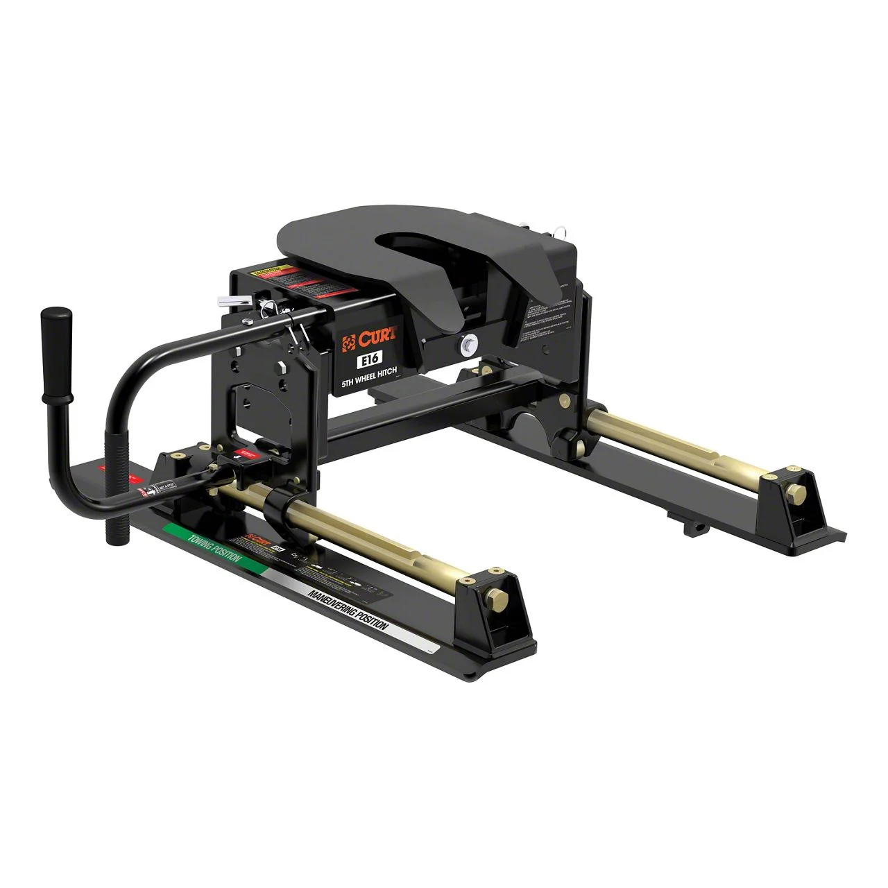 E16 5th Wheel Trailer Hitch with Roller (Universal; Some Adaptation May Be Required)