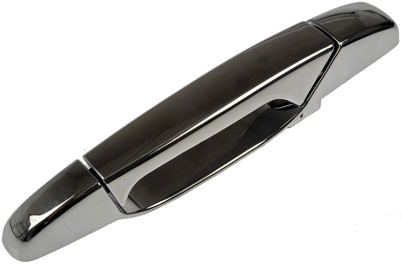 Exterior Door Handle; Chrome; Rear Driver Side (07-13 Silverado 1500 Crew Cab)