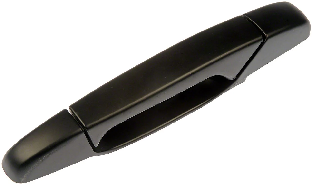 Exterior Door Handle; Smooth Black; Rear Driver Side (07-13 Silverado 1500 Crew Cab)