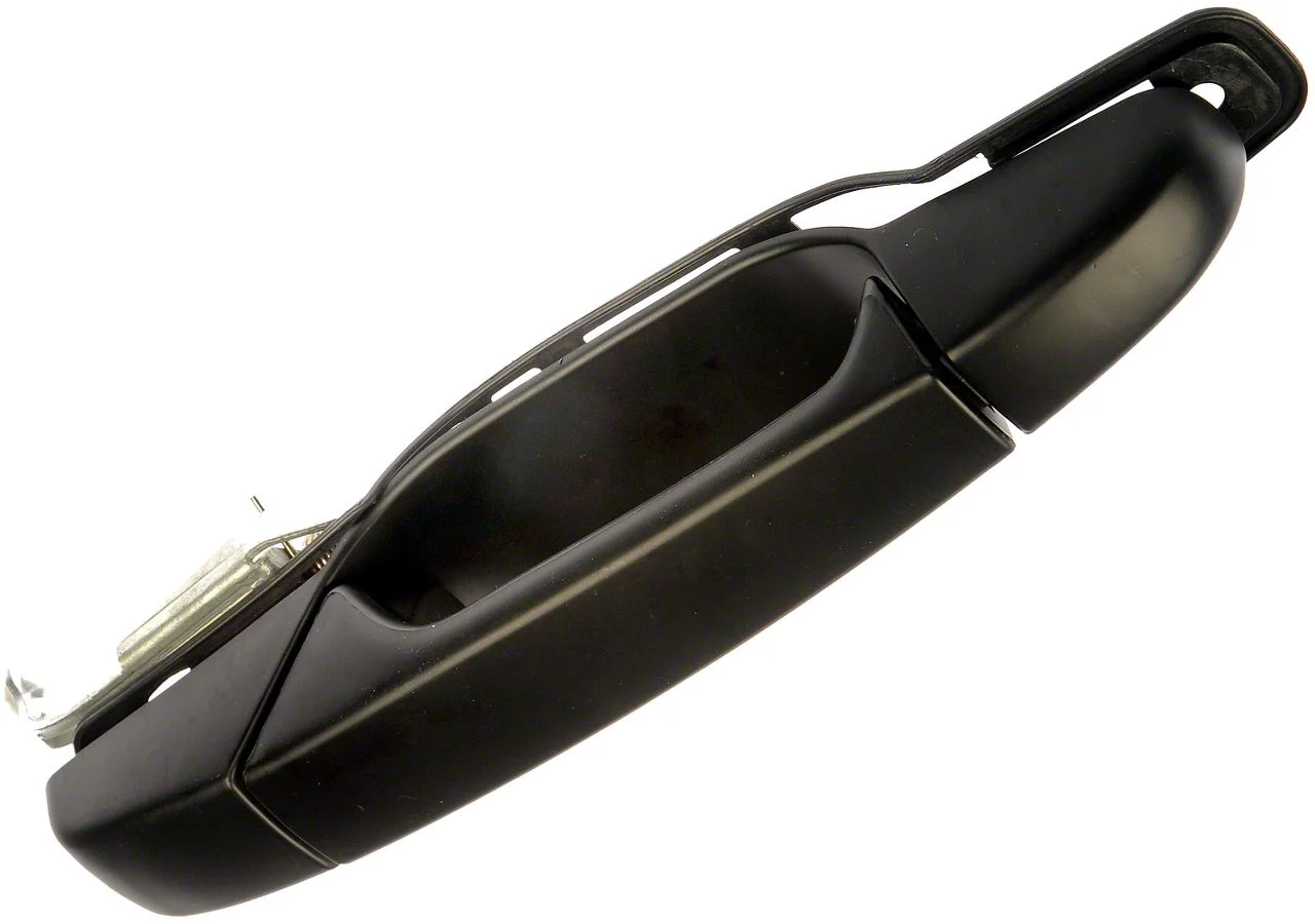 Exterior Door Handle; Smooth Black; Rear Passenger Side (07-13 Silverado 1500 Crew Cab)