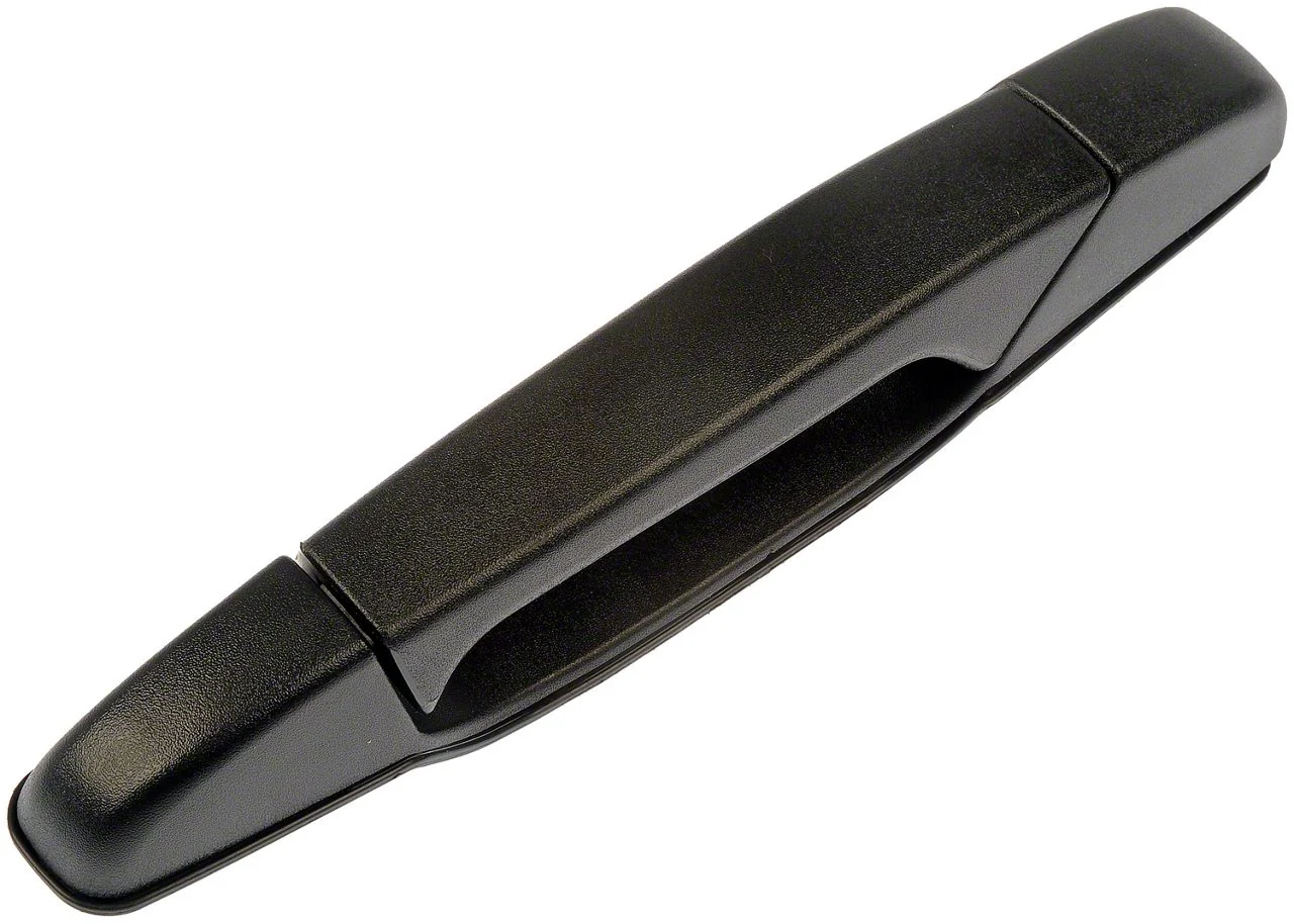 Exterior Door Handle; Textured Black; Rear Driver Side (07-13 Silverado 1500 Crew Cab)