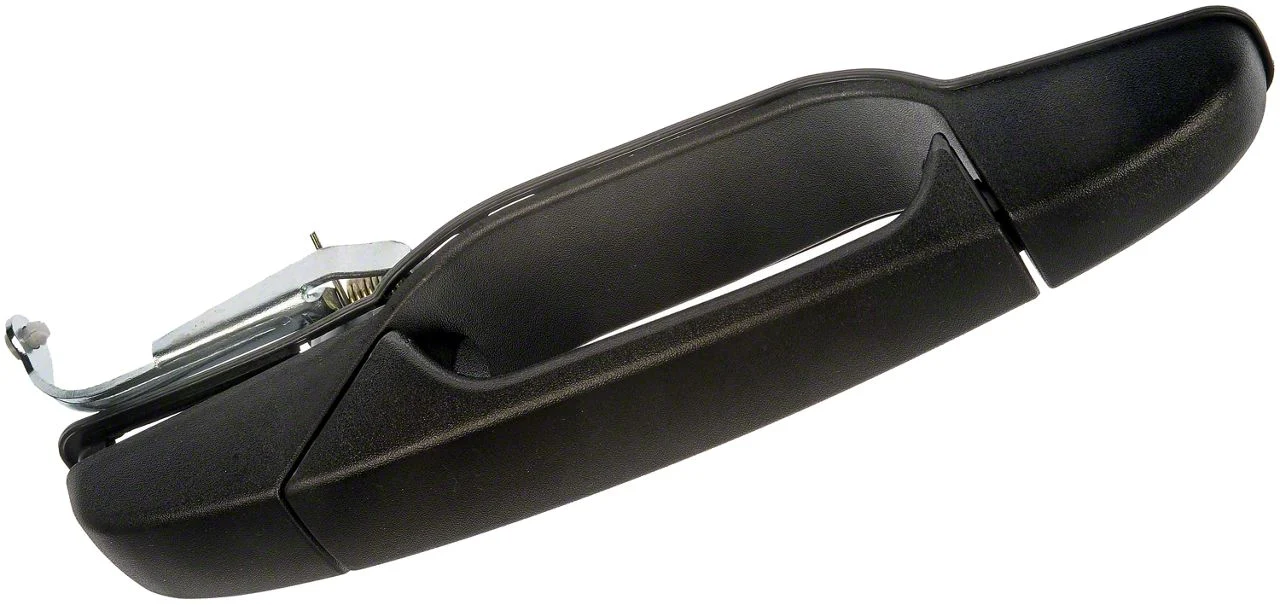 Exterior Door Handle; Textured Black; Rear Passenger Side (07-13 Silverado 1500 Crew Cab)