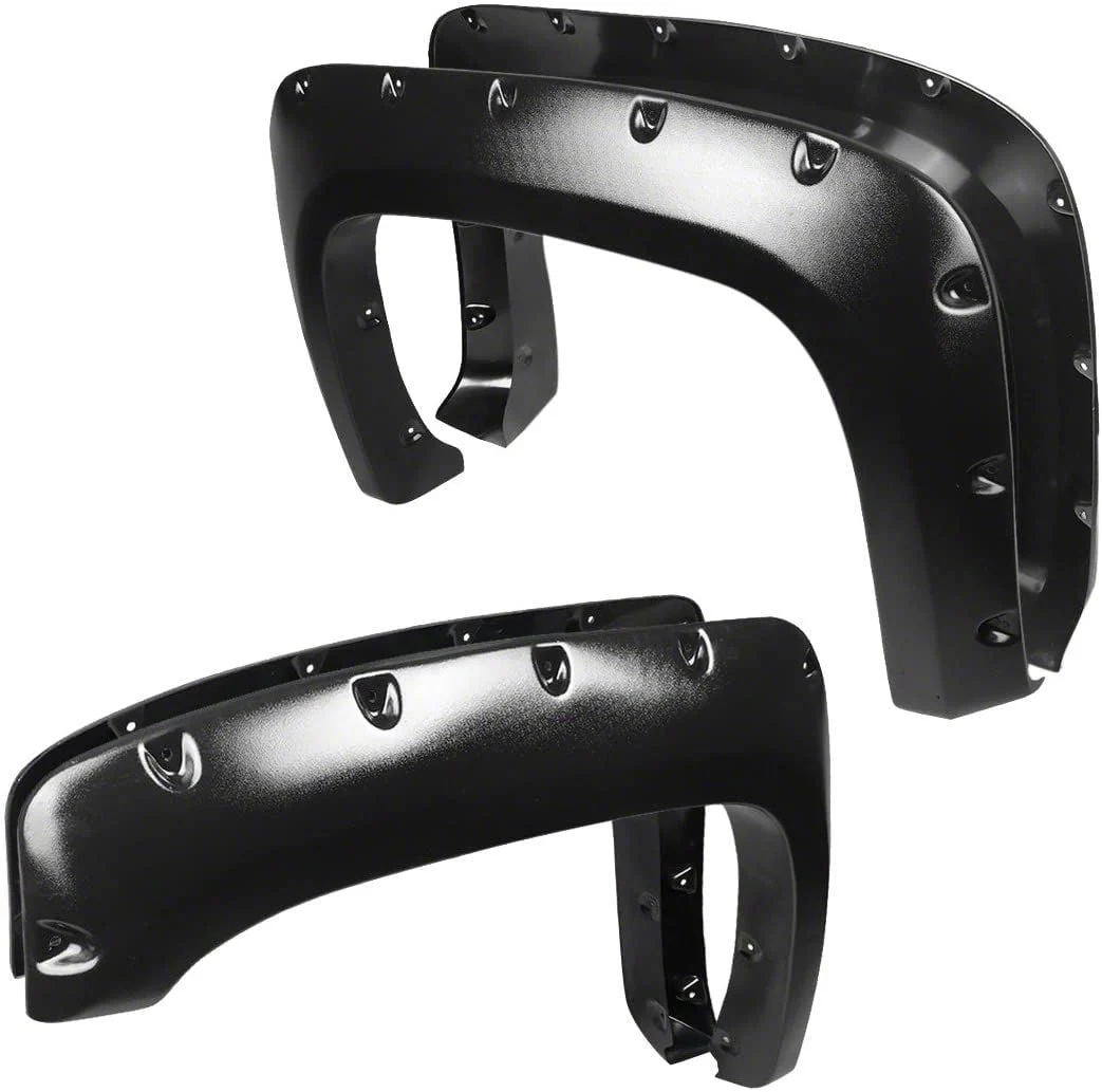 Fender Flares; Pocket Style; Textured Black (07-13 Silverado 1500)