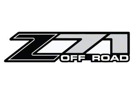 GM Z71 Off Road Decal; Black/Gray (01-06 Silverado 1500)