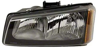 CAPA Replacement Halogen Headlight; Black Housing; Clear Lens; Driver Side (03-06 Silverado 1500)