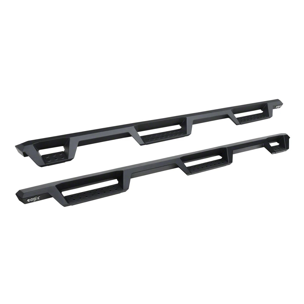 Westin HDX Drop Wheel-to-Wheel Nerf Side Step Bars; Textured Black (19-26 Silverado 1500 Double Cab)