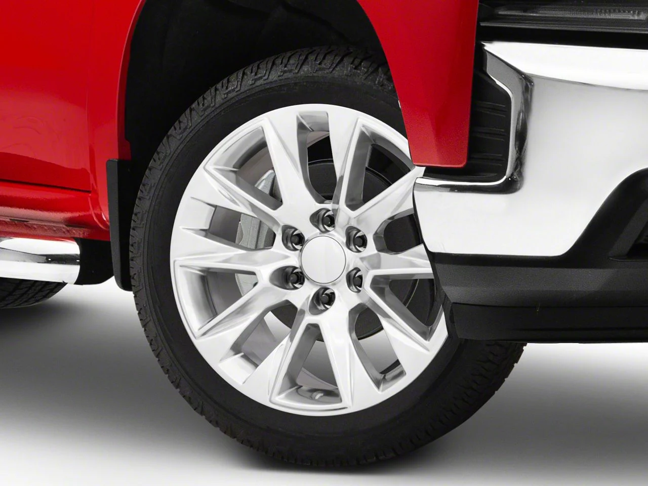 High Country Style Polished 6-Lug Wheel; 22x9; 28mm Offset (19-26 Silverado 1500)
