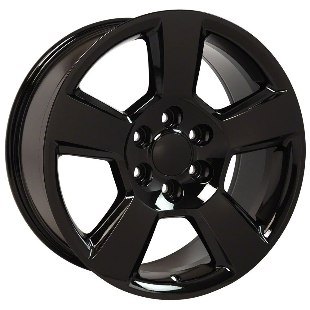 Tahoe Style Black 6-Lug Wheel; 20x9; 27mm Offset (19-26 Silverado 1500)