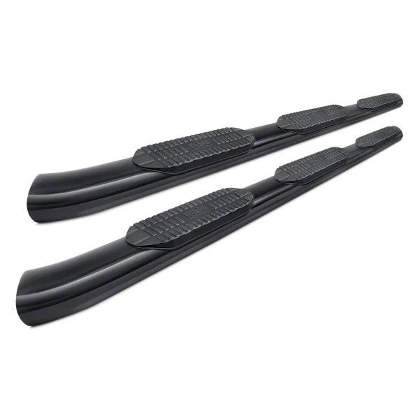 Westin Pro Traxx 5-Inch Wheel-to-Wheel Oval Side Step Bars; Black (07-18 Silverado 1500 Crew Cab w/ 6.50-Foot Standard Box)
