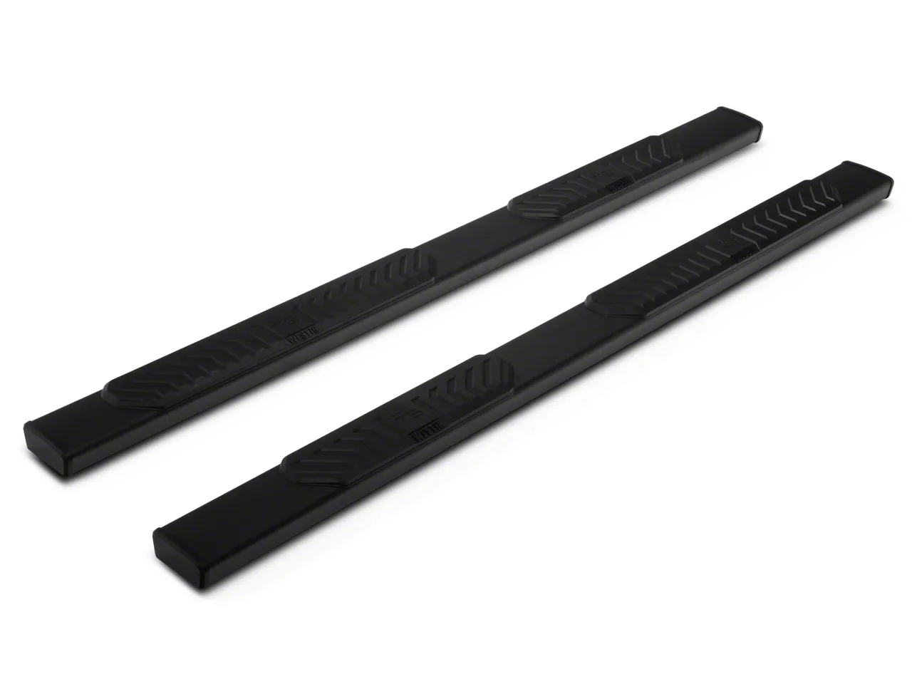 Westin R5 Nerf Side Step Bars; Textured Black (19-26 Silverado 1500 Double Cab)