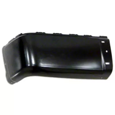 Replacement Rear Bumper End; Black; Driver Side (07-13 Silverado 1500)