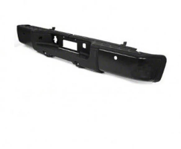 Replacement Rear Bumper; Pre-Drilled for Backup Sensors; Black (07-13 Silverado 1500)
