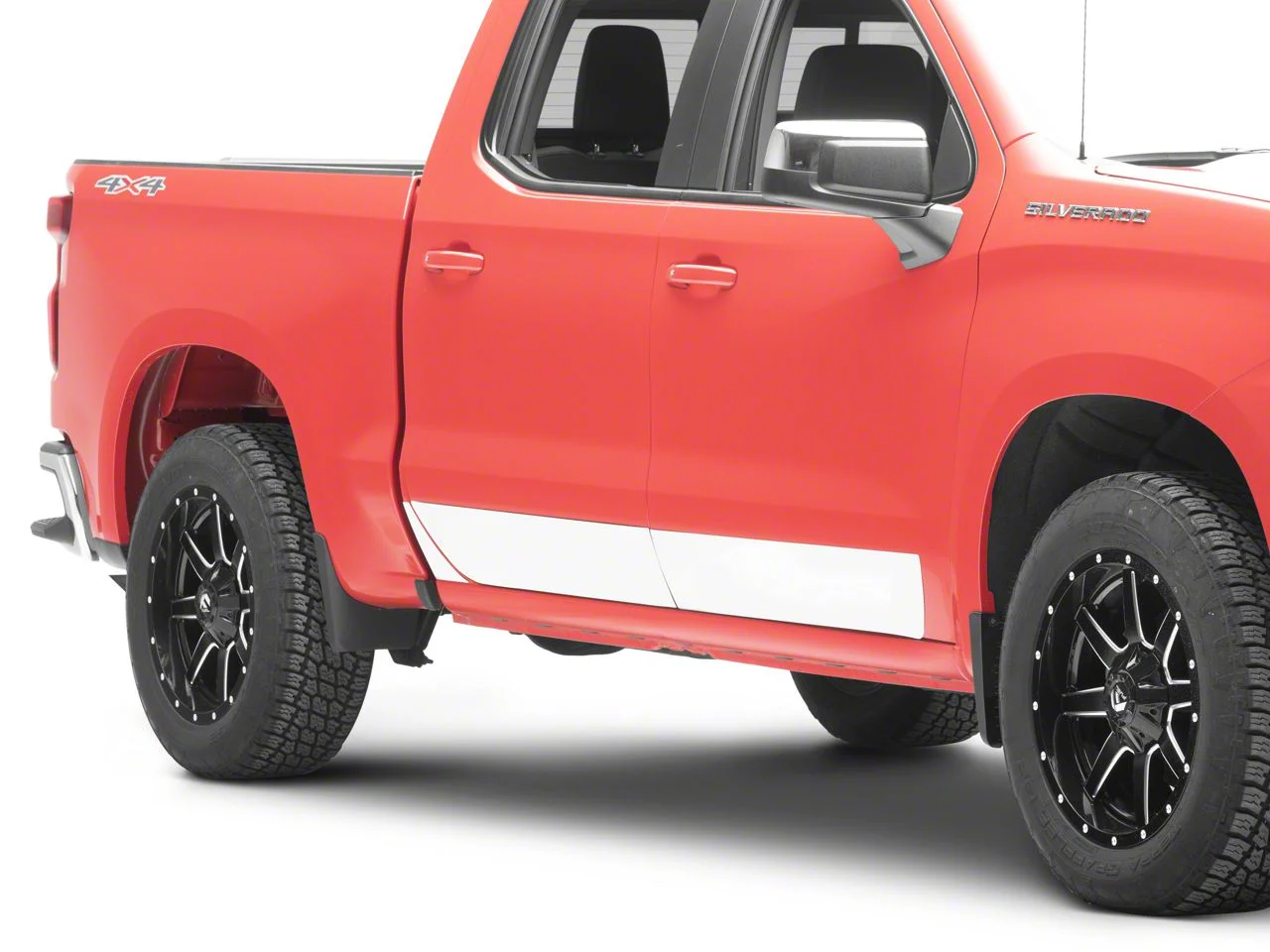 Rocker Panel Trim; Stainless Steel (19-26 Silverado 1500 Crew Cab)