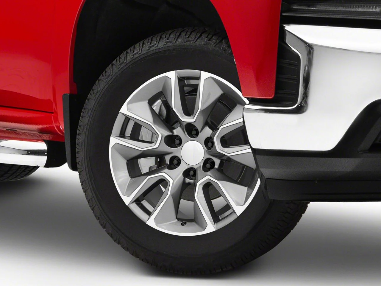 RST Style Gunmetal Machined 6-Lug Wheel; 20x9; 28mm Offset (19-26 Silverado 1500)