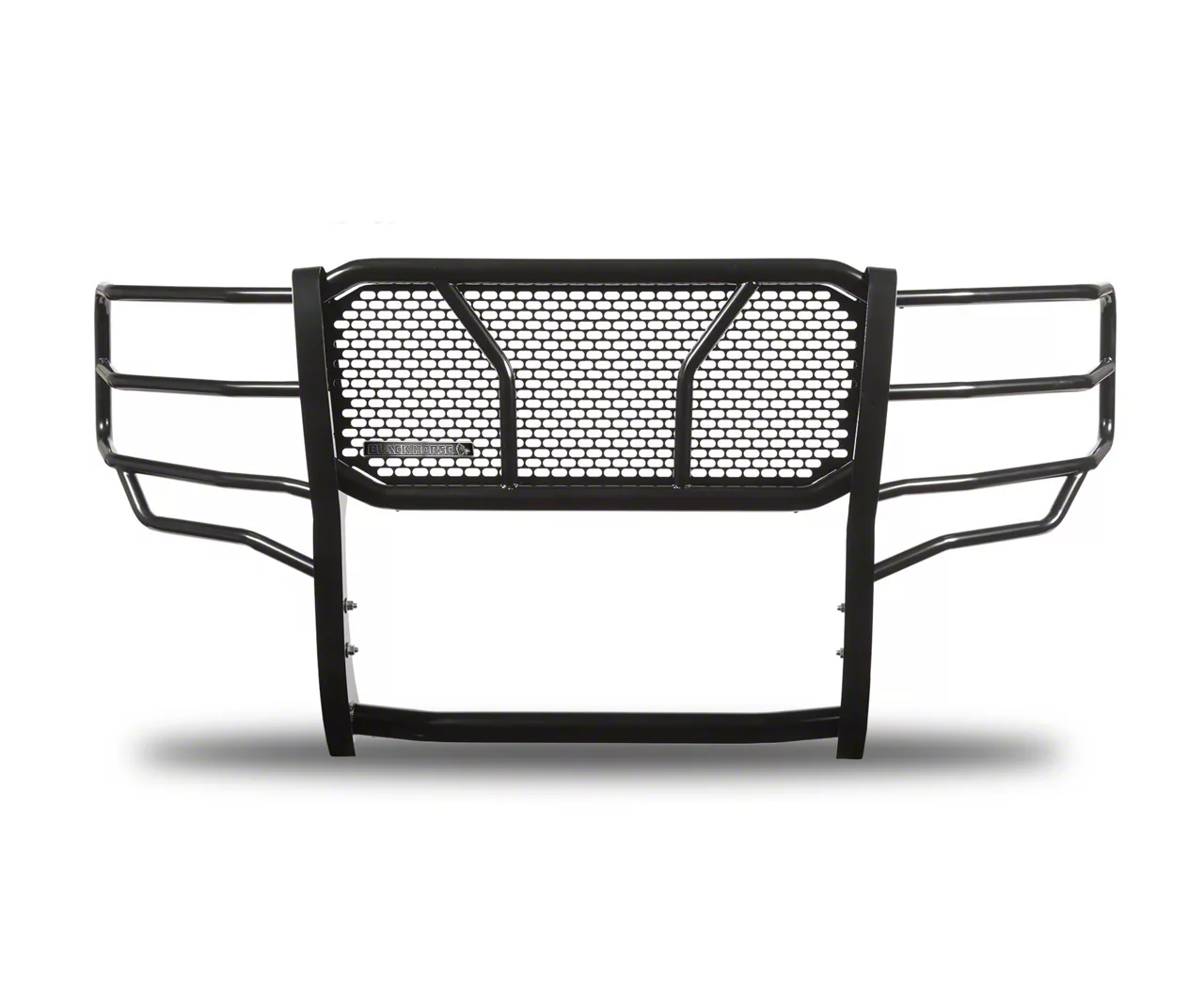 Rugged Heavy Duty Grille Guard; Black (19-21 Silverado 1500, Excluding Diesel; 2022 Silverado 1500 LTD, Excluding Diesel)