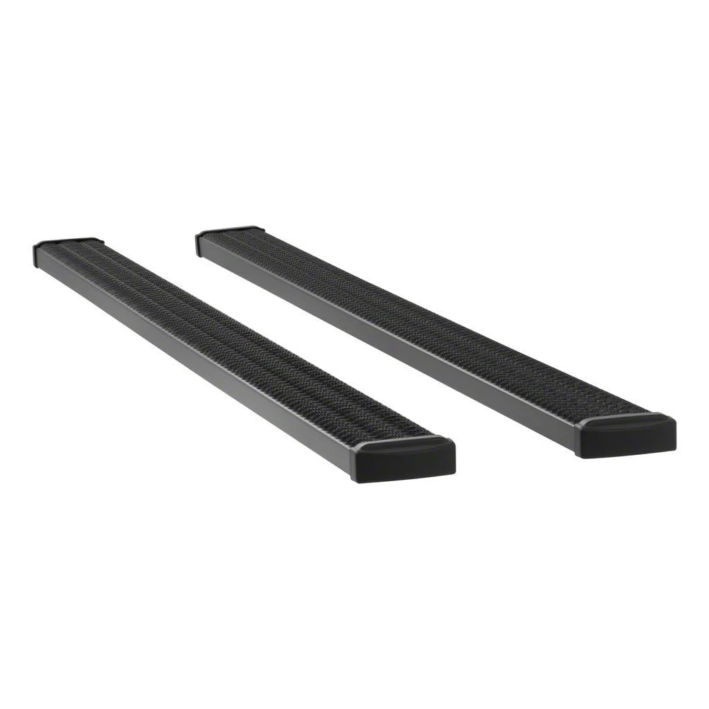 Grip Step 7-Inch Wheel-to-Wheel Running Boards; Textured Black (19-26 Silverado 1500 Crew Cab w/ 6.50-Foot Standard Box)
