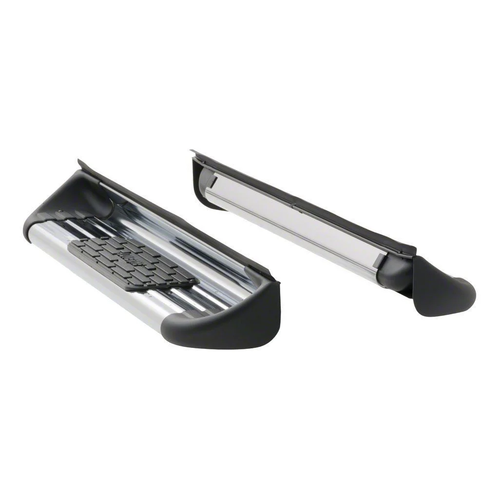 Stainless Side Entry Running Boards without Mounting Brackets; Polished (07-18 Silverado 1500 Regular Cab)