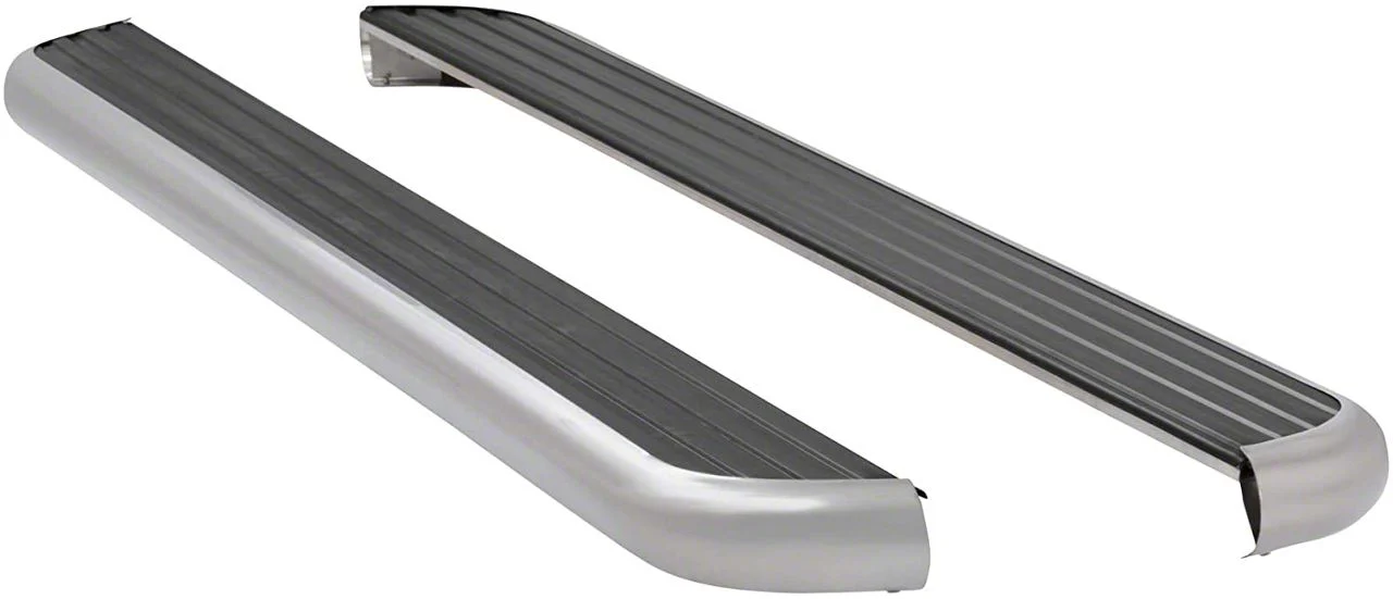 MegaStep 6.50-Inch Wheel-to-Wheel Running Boards; Polished Stainless (19-26 Silverado 1500 Crew Cab w/ 5.80-Foot Short Box)
