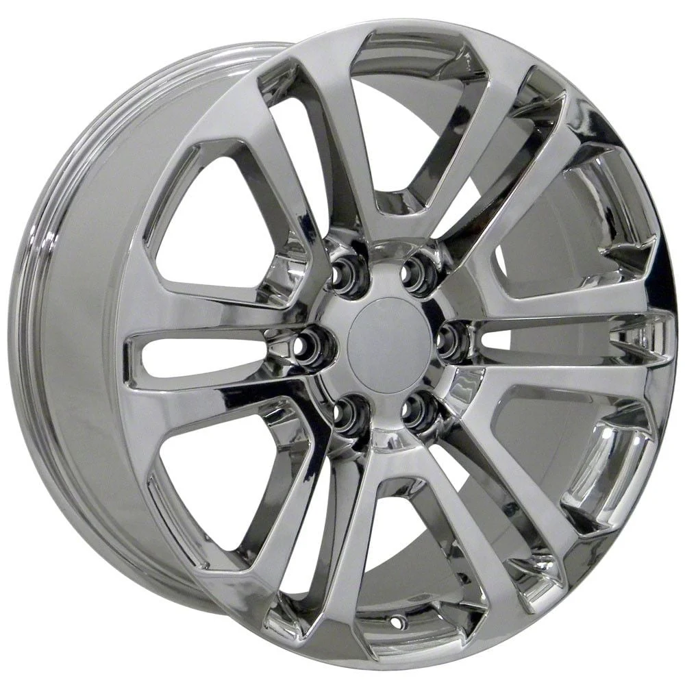 Sierra Style Chrome 6-Lug Wheel; 20x9; 31mm Offset (19-26 Silverado 1500)