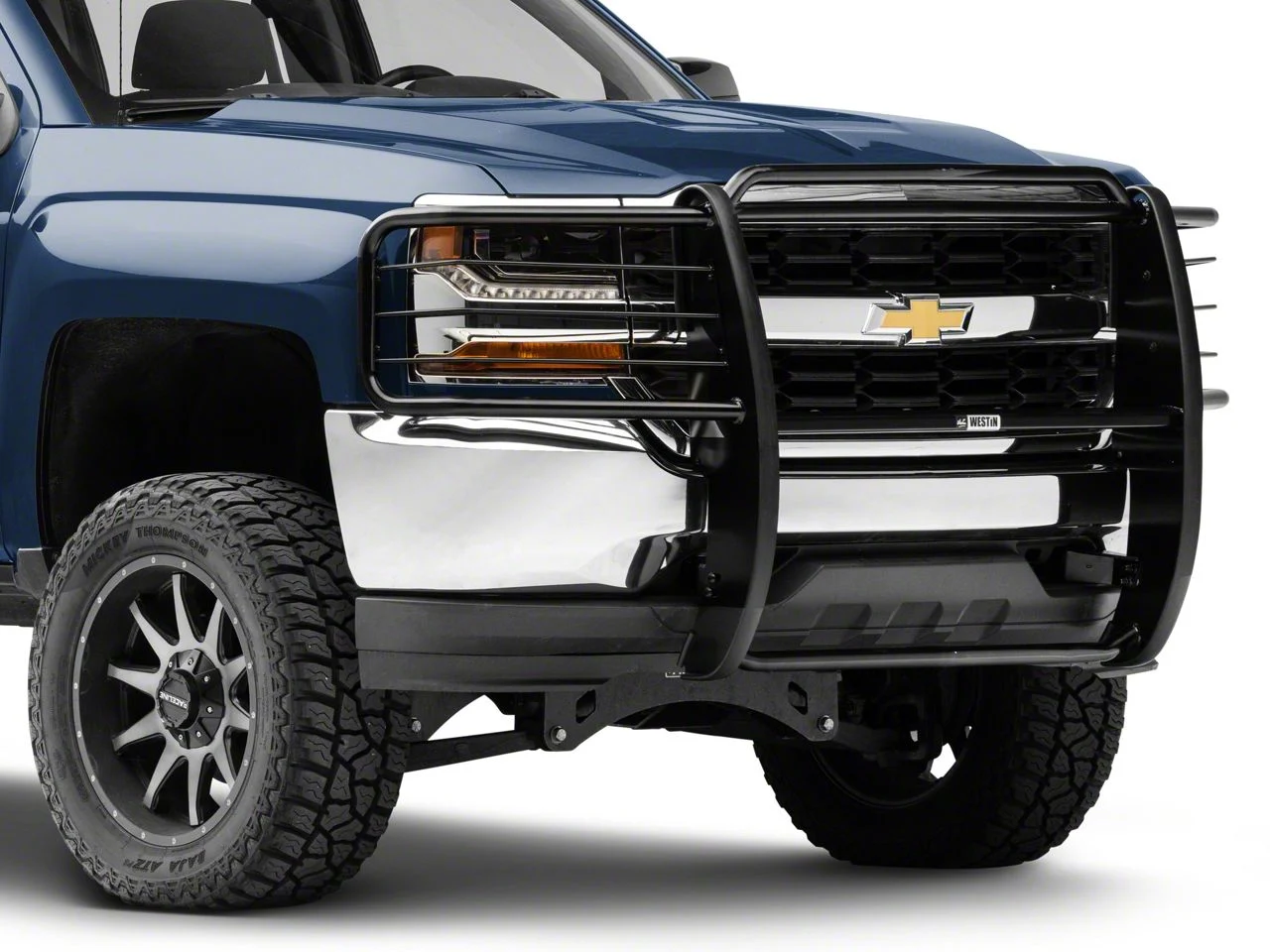 Westin Sportsman Grille Guard; Black (16-18 Silverado 1500)