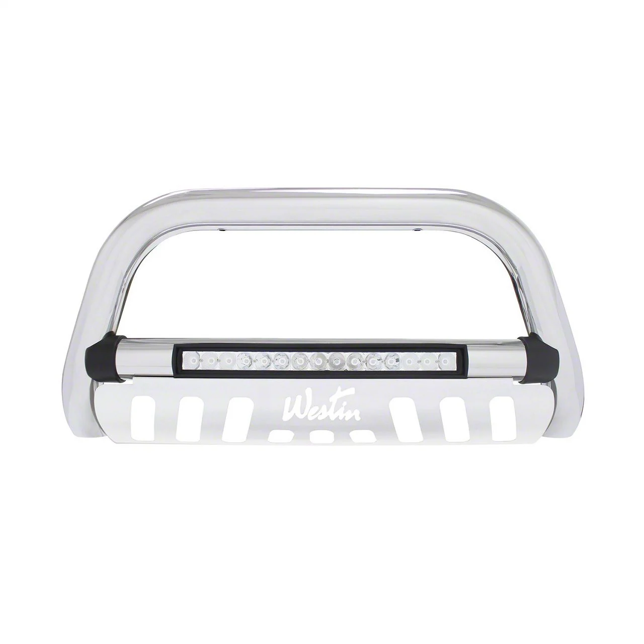 Westin Ultimate LED Bull Bar; Stainless Steel (16-18 Silverado 1500)