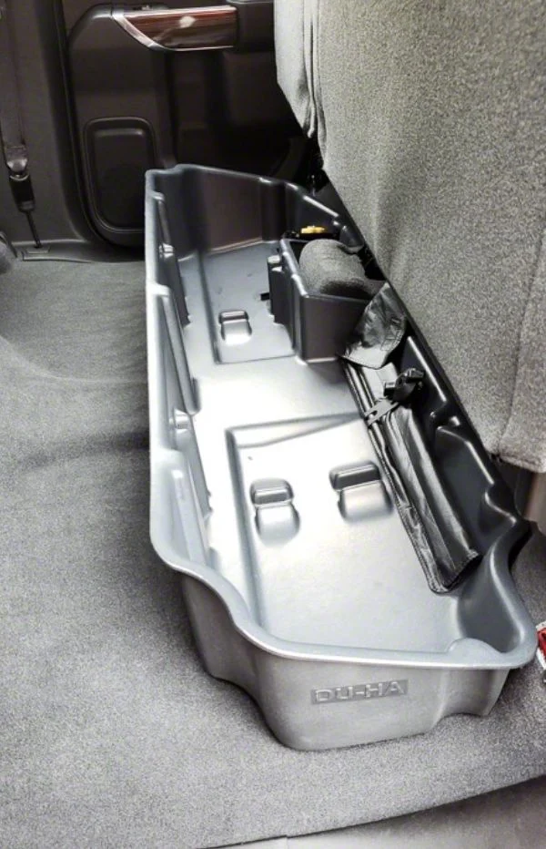 Underseat Storage; Black (19-24 Silverado 1500 Double Cab)