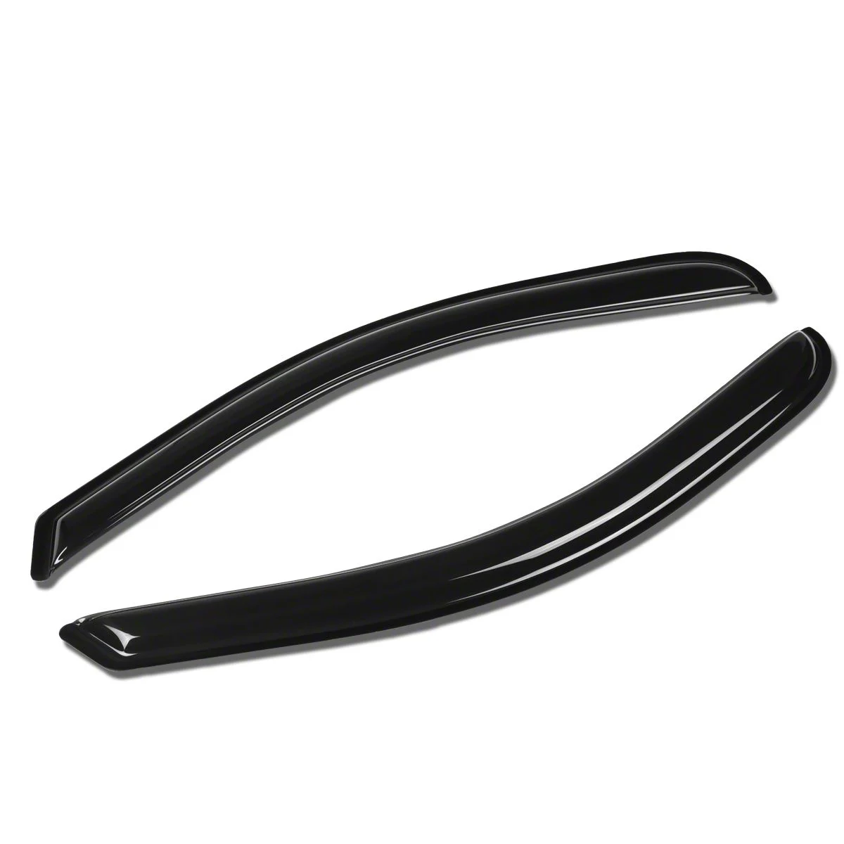 Window Visors; Dark Smoke; Front (14-18 Silverado 1500 Regular Cab)