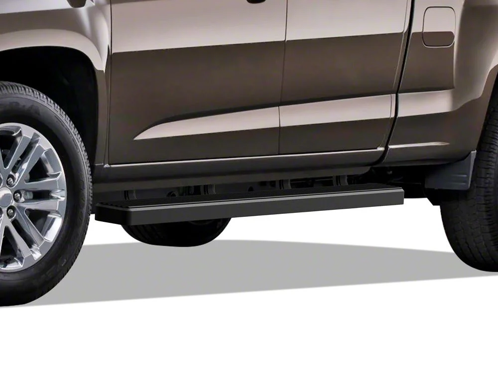 4-Inch iStep Running Boards; Black (07-19 Silverado 2500 HD Crew Cab)