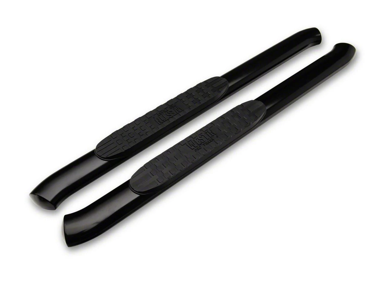 Westin Pro Traxx 4-Inch Oval Side Step Bars; Black (20-26 Silverado 2500 HD Regular Cab)