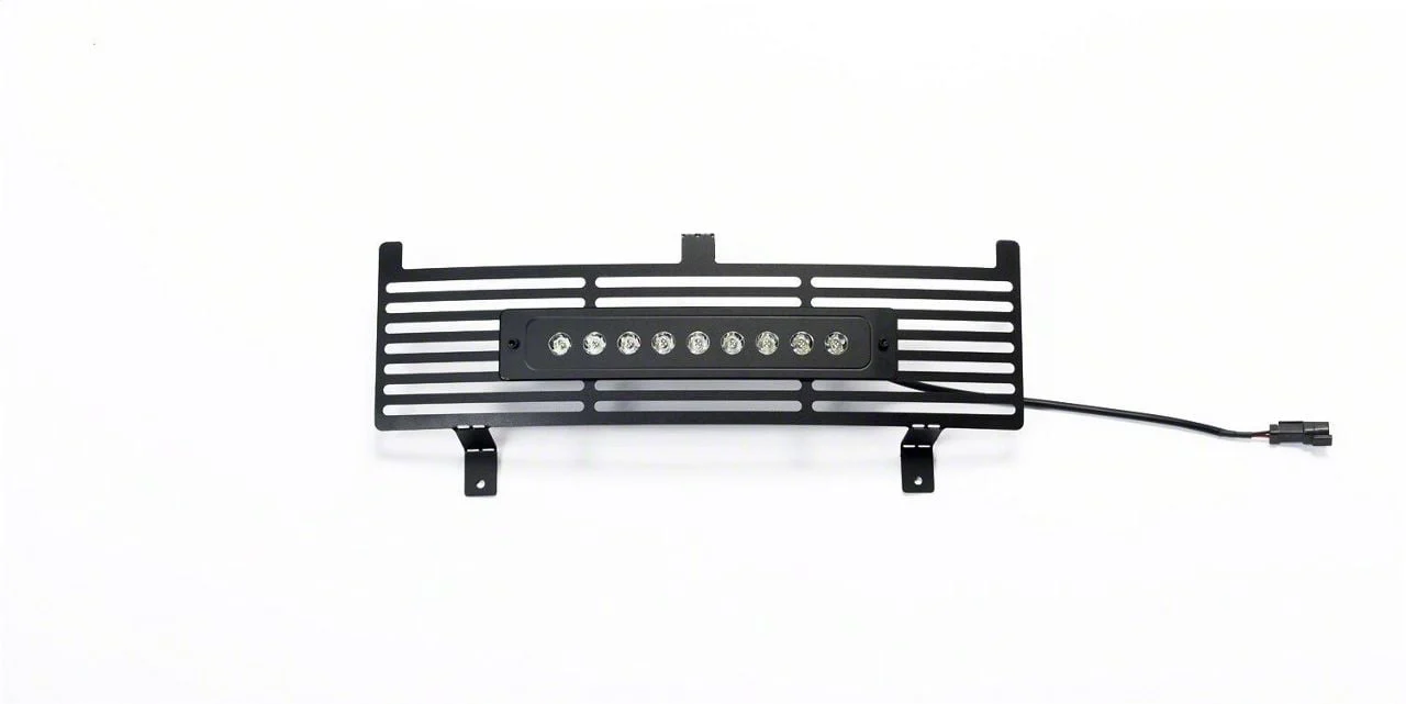 Putco Bar Design Lower Bumper Grille Insert with 10-Inch Luminix Light Bar; Black (15-19 Silverado 2500 HD)