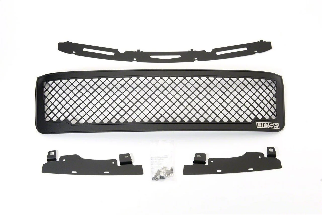 Putco Boss Mesh Upper Grille Insert; Black (11-14 Silverado 2500 HD)