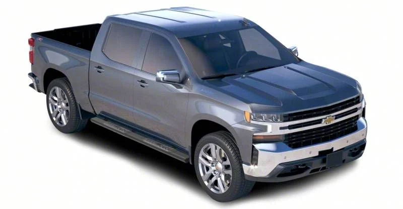 Epic Aluminum Running Boards; Black (20-26 Silverado 2500 HD Double Cab)