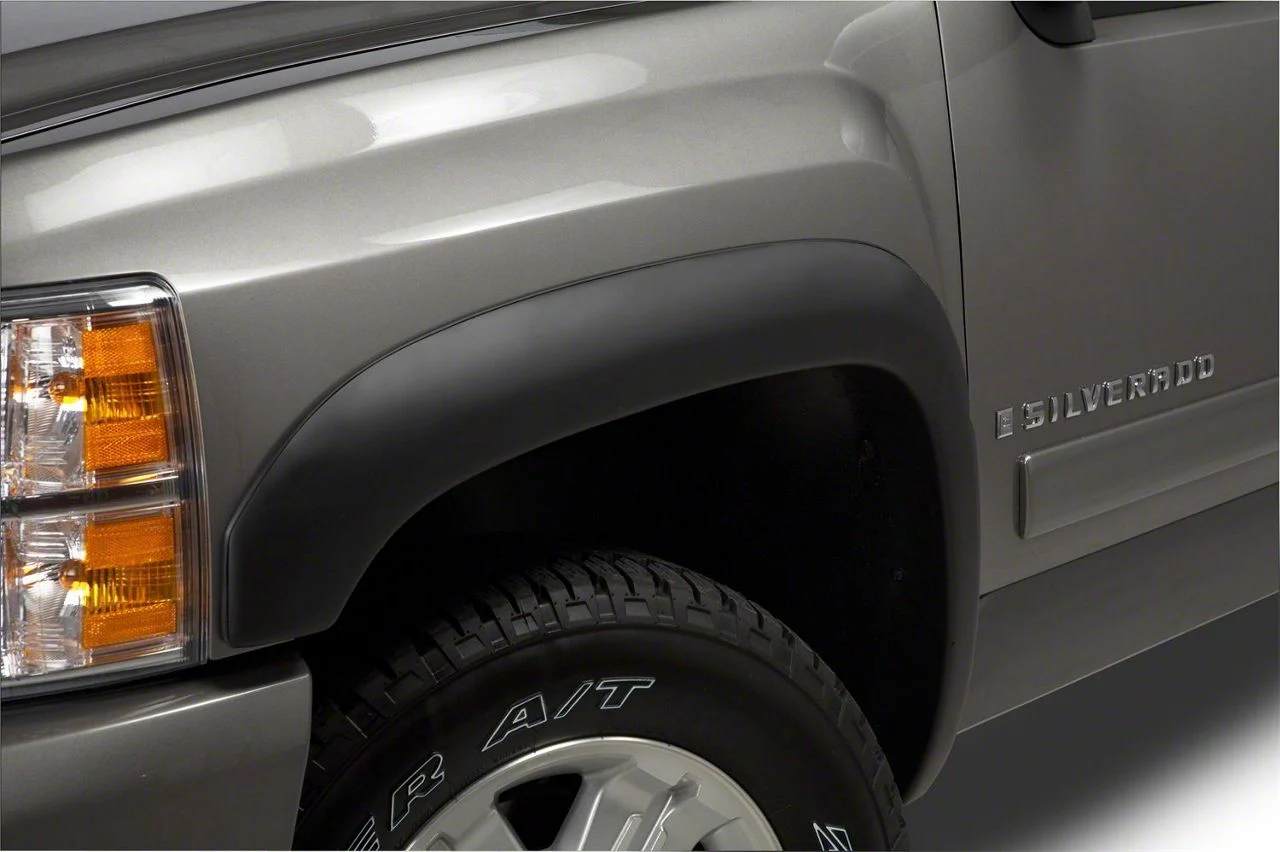 Original Riderz Fender Flares; Smooth Black (07-14 Silverado 2500 HD)