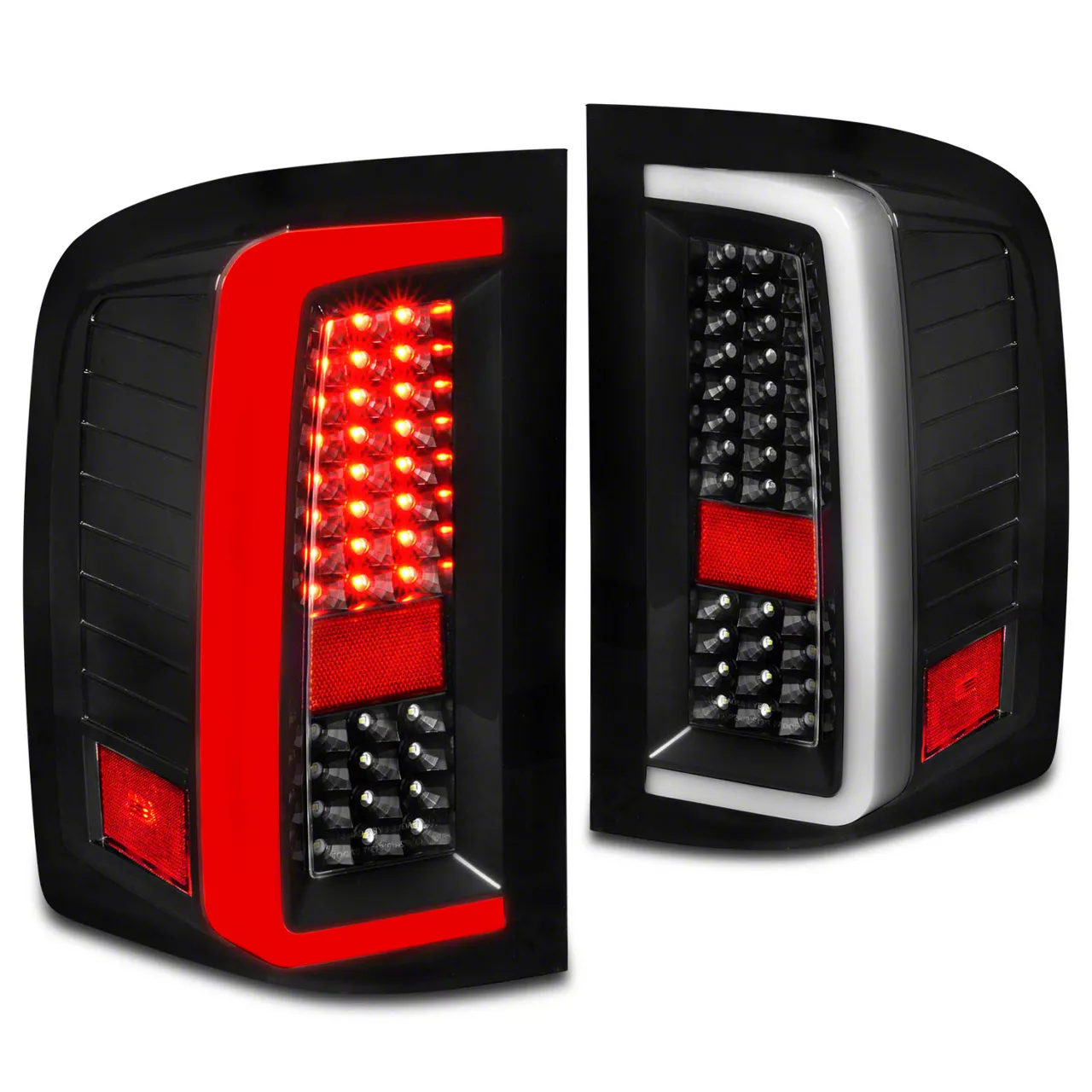 G5 LED Tail Lights; Black Housing; Clear Lens (07-14 Silverado 2500 HD)