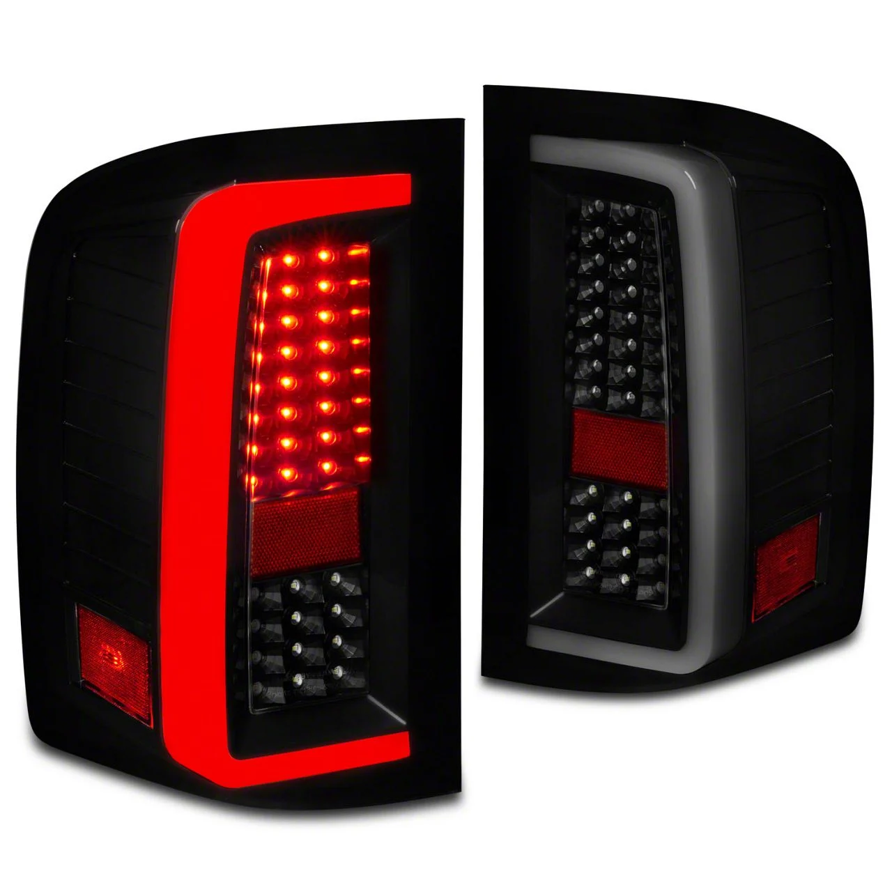 G5 LED Tail Lights; Black Housing; Smoked Lens (07-14 Silverado 2500 HD)