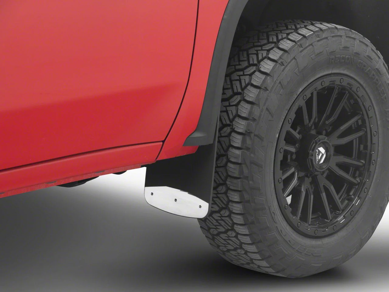 Textured Rubber Mud Guards; Front; 12-Inch x 23-Inch (20-26 Silverado 2500 HD)