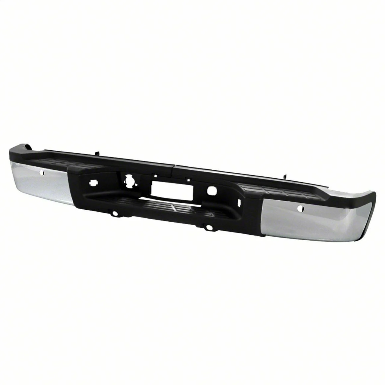 OEM Style Rear Bumper; Pre-Drilled for Backup Sensors; Chrome (07-10 Silverado 2500 HD)