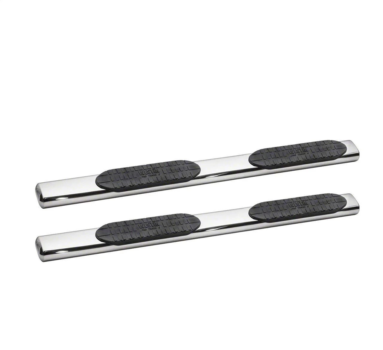 Westin Pro Traxx 6-Inch Oval Side Step Bars; Stainless Steel (20-26 Silverado 2500 HD Double Cab)