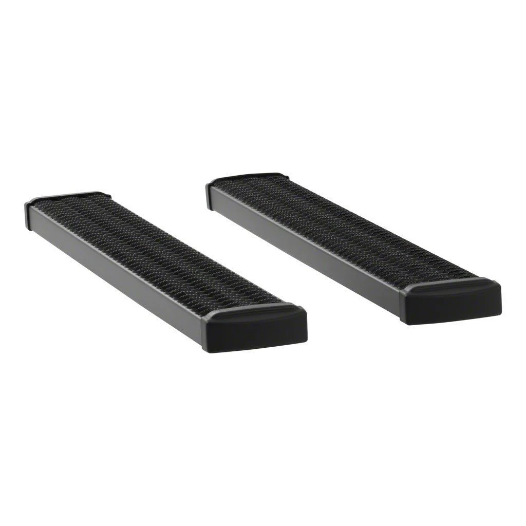 Grip Step 7-Inch Running Boards; Textured Black (15-17 Silverado 2500 HD Regular Cab)