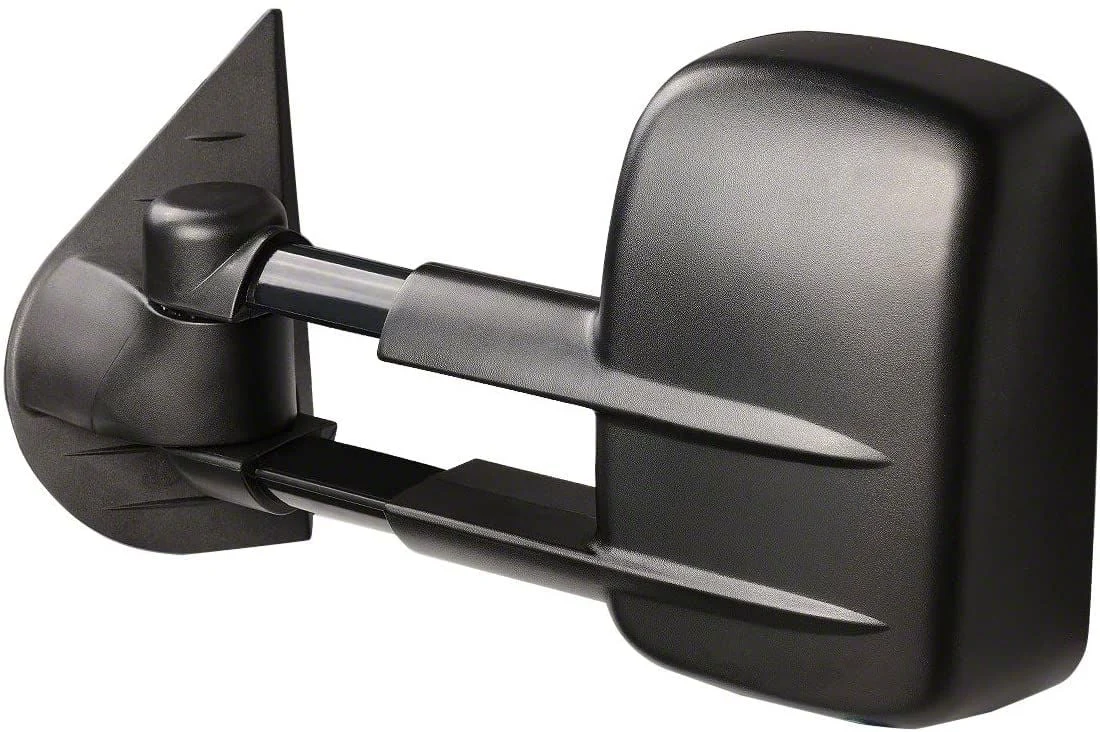 Powered Heated Towing Mirrors; Black (07-14 Silverado 2500 HD)