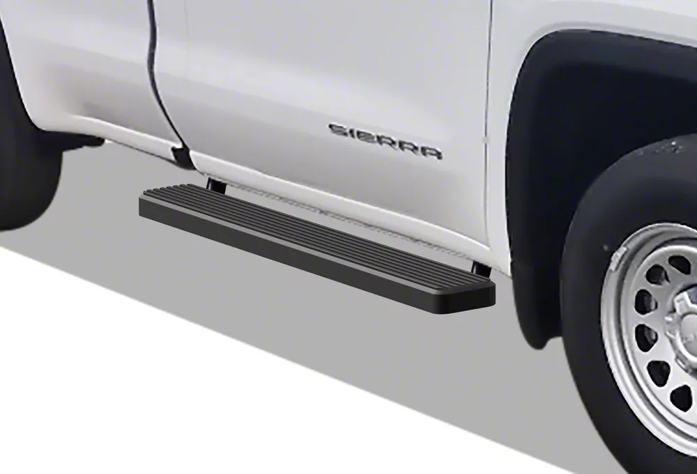 6-Inch iStep Running Boards; Black (20-26 Silverado 3500 HD Regular Cab)