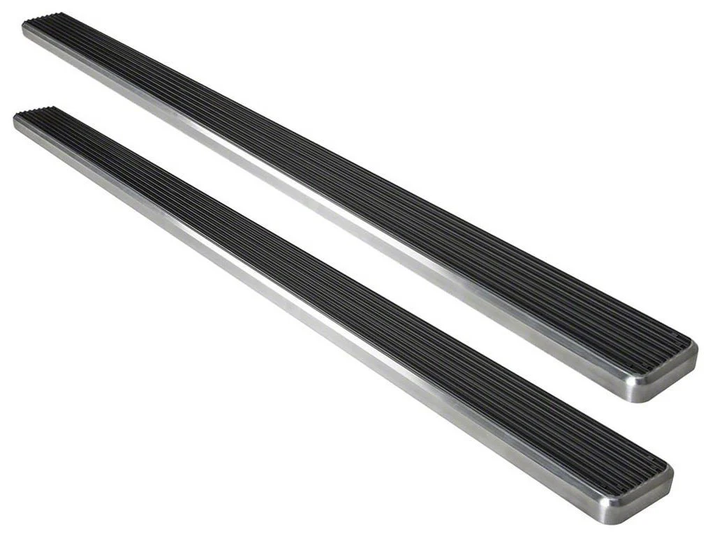 6-Inch iStep Running Boards; Hairline Silver (20-26 Silverado 3500 HD Double Cab)