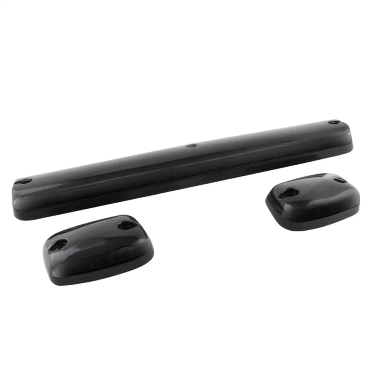Amber LED Cab Roof Lights; Smoked (07-14 Silverado 3500 HD)