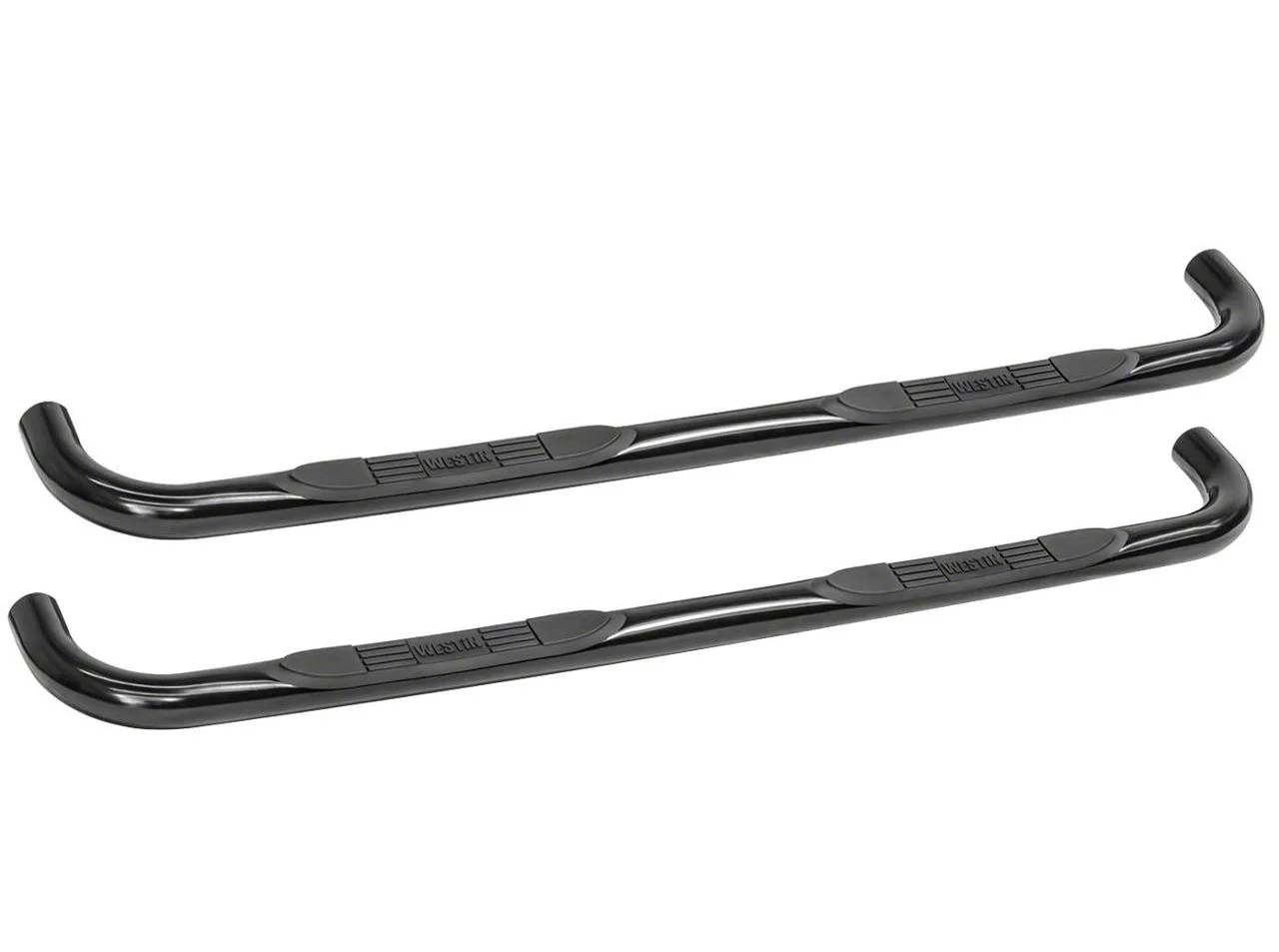 Westin E-Series 3-Inch Nerf Side Step Bars; Black (15-19 Silverado 3500 HD Double Cab)