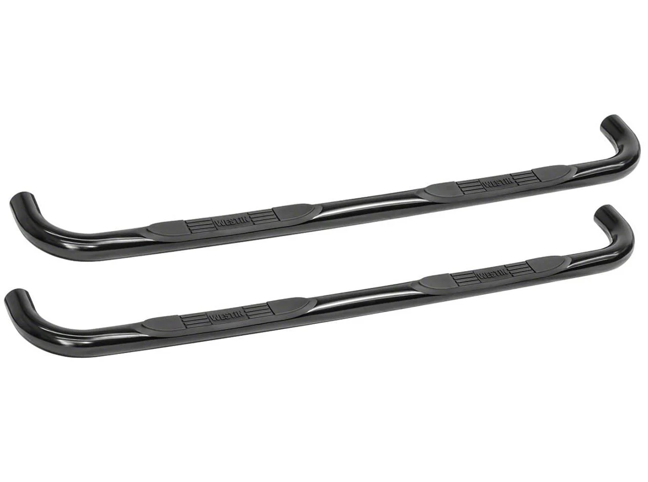 Westin E-Series 3-Inch Nerf Side Step Bars; Black (15-19 Silverado 3500 HD Crew Cab)