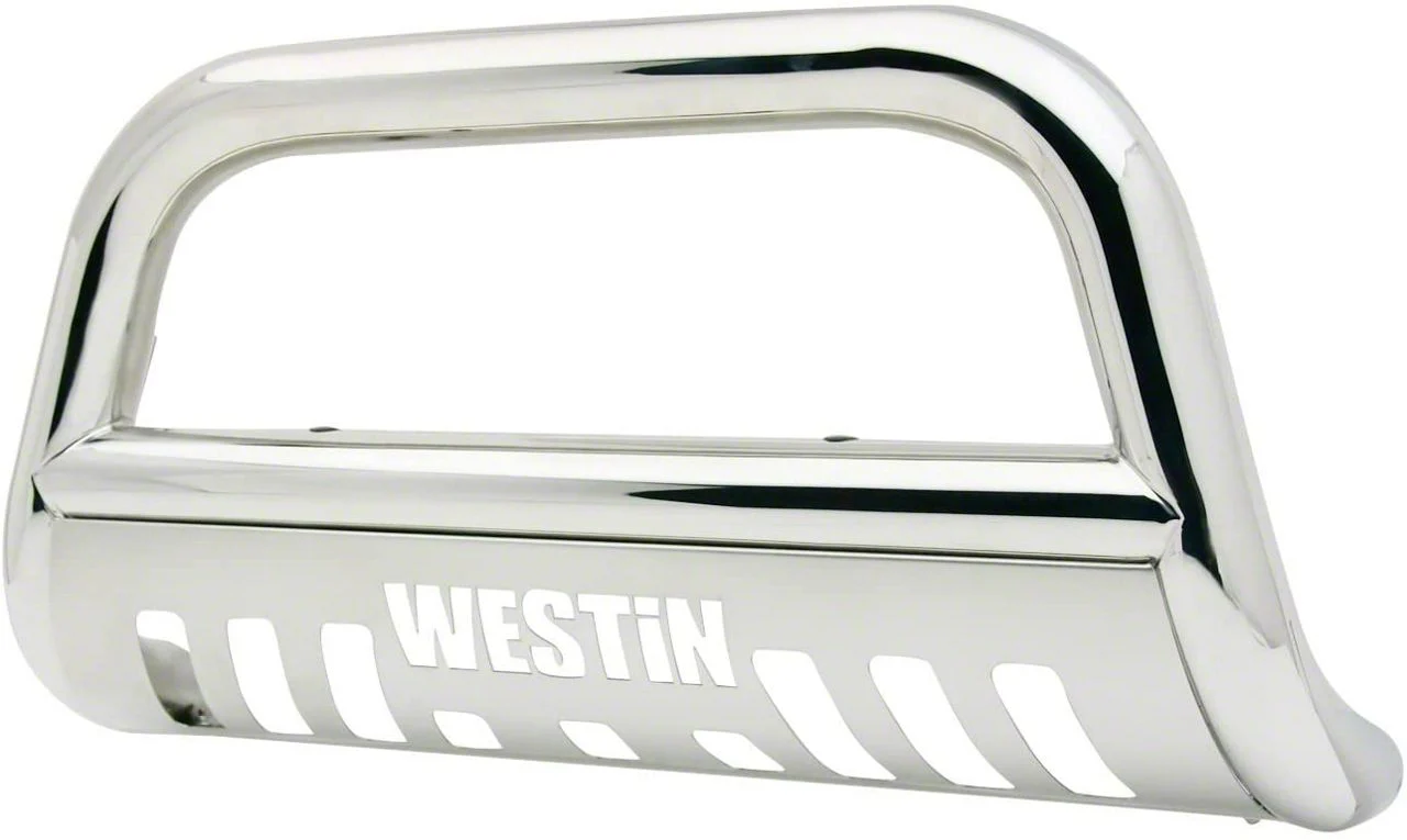 Westin E-Series Bull Bar; Stainless Steel (15-19 Silverado 3500 HD)