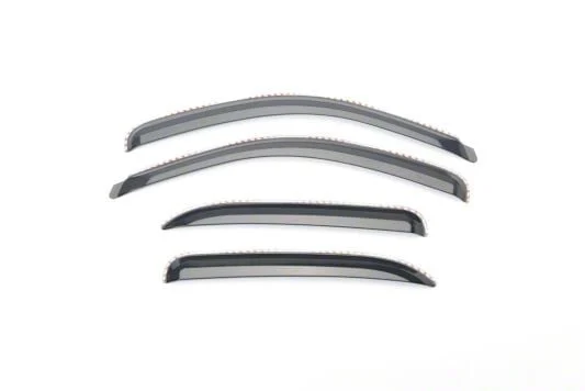 Putco Element Tinted Window Visors; Channel Mount; Front and Rear (07-14 Silverado 3500 HD Crew Cab)