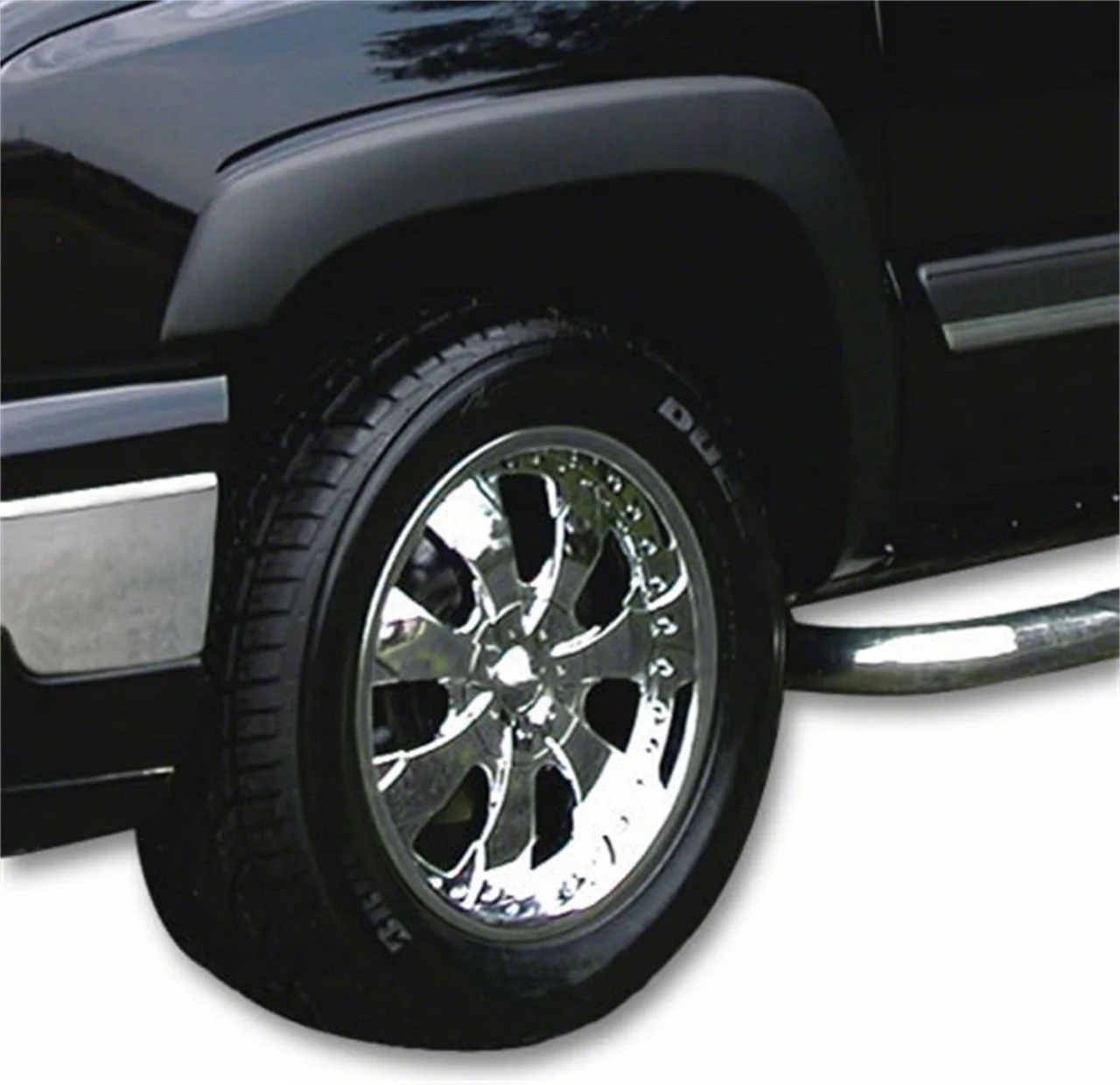 Original Riderz Fender Flares; Textured Black (07-13 Silverado 3500 HD SRW)