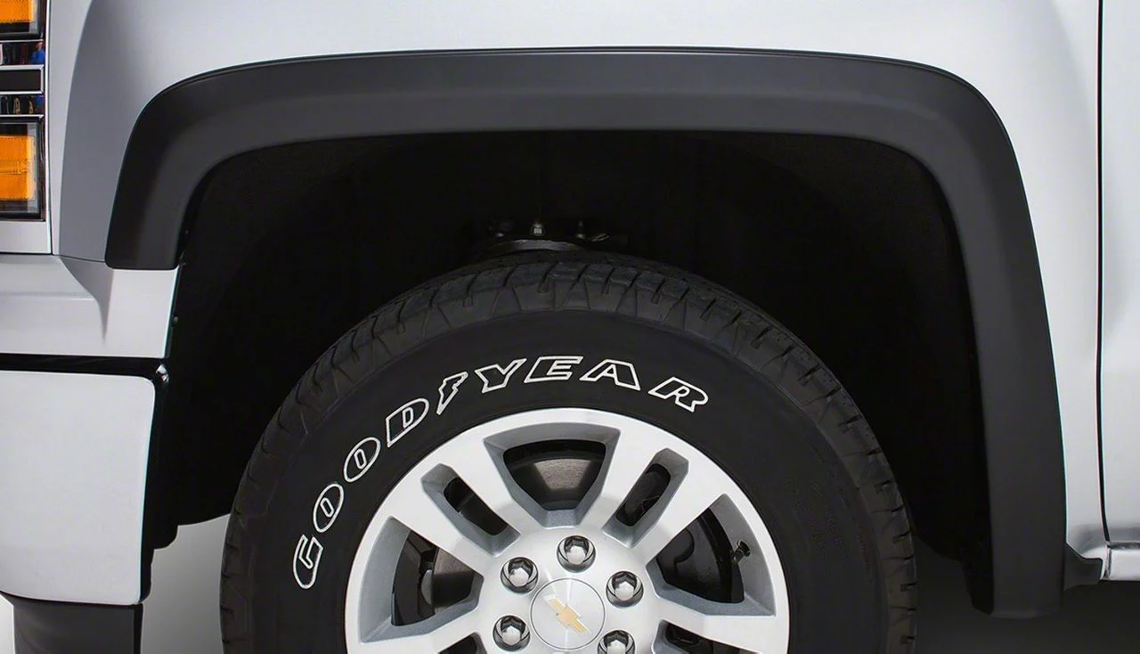 Original Riderz Fender Flares; Smooth Black (14-19 Silverado 3500 HD)
